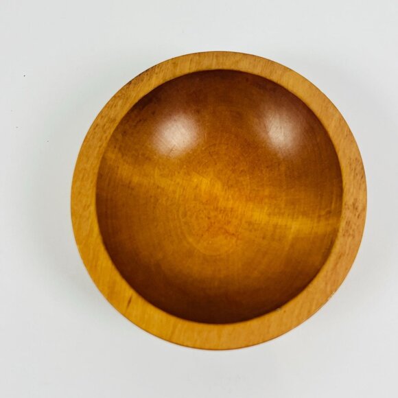 Baribocraft Canada 2 Wooden Bowls & Pear Shape Wooden Bowl Home Kitchen Decor - Picture 6 of 10